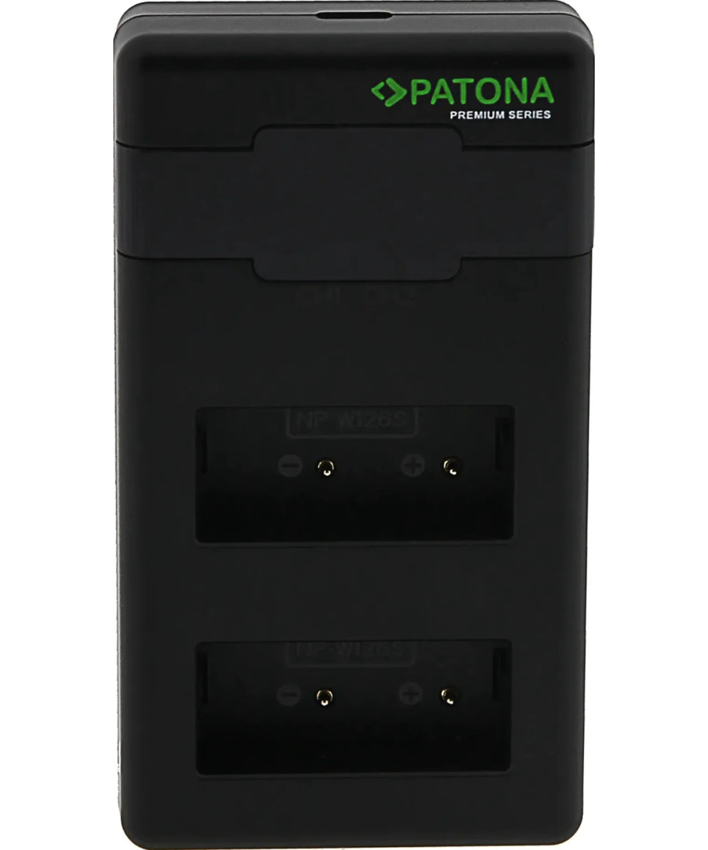Caricabatteria Premium Twin Performance PD per Fuji NP-W126