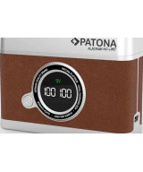 Doppio Caricabatteria rapido con display LED Platinum Retro per Fujifilm NP-W235 con cavo USB-C