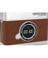 Doppio Caricabatteria rapido con display LED Platinum Retro per Fujifilm NP-W235 con cavo USB-C