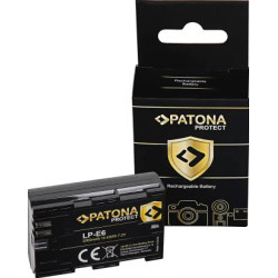 PATONA PROTECT BATTERY CANON LP-E6 LPE6 EOS R EOS 60D 70D 5D 6D 7D MARK III