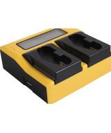 Caricabatterie USB LCD doppio per Canon LP-E4 / LP-E19