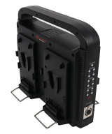 BERENSTARGH COMPACT PARALLEL 4-WAY SLIM CHARGER FOR SONY RED DSLR V-МОUNT BATTERIES WITH POWER SUPPLY FUNCTION INCL. 4-PIN XLR C