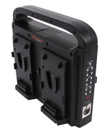 BERENSTARGH COMPACT PARALLEL 4-WAY SLIM CHARGER FOR SONY RED DSLR V-МОUNT BATTERIES WITH POWER SUPPLY FUNCTION INCL. 4-PIN XLR C
