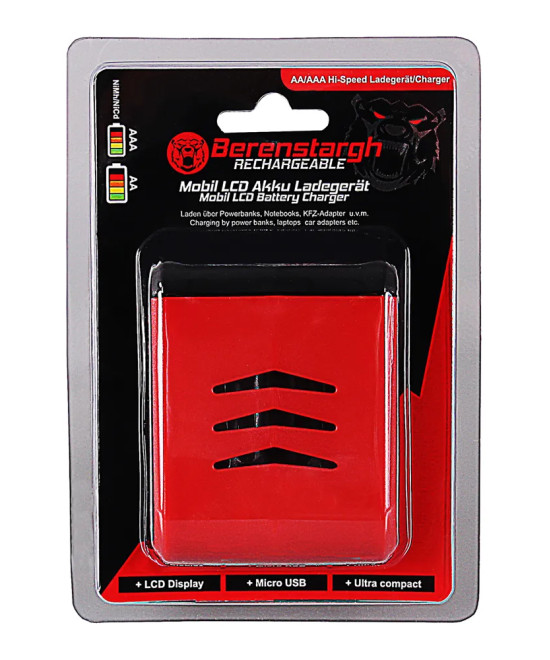 BERENSTARGH LCD CHARGER AA/AAA WITH 500MA