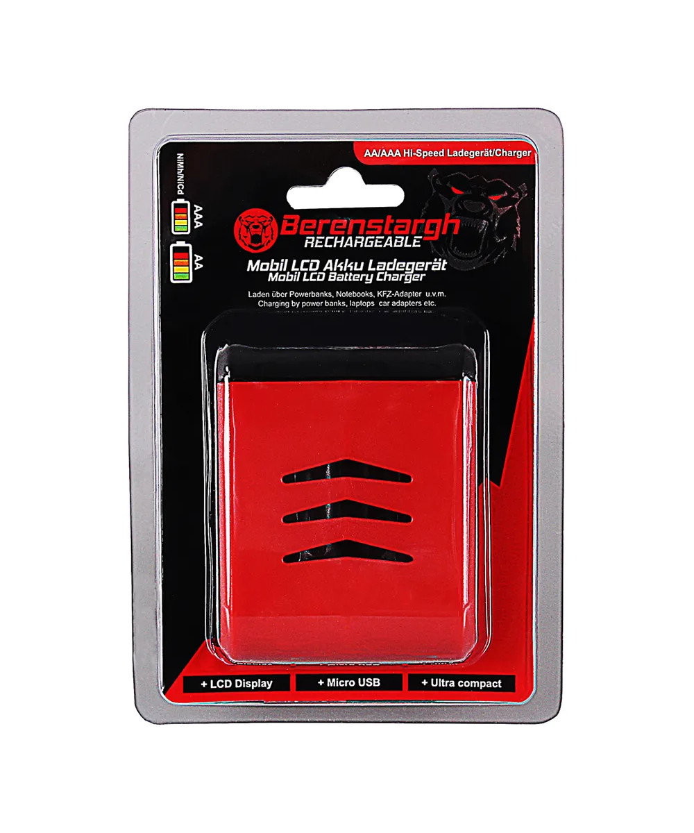 BERENSTARGH LCD CHARGER AA/AAA WITH 500MA