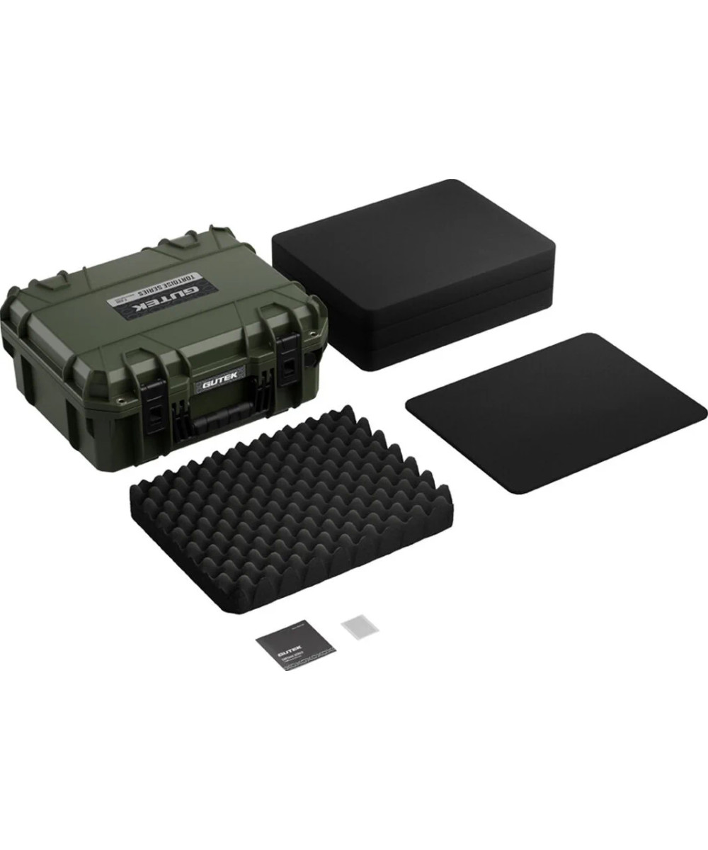 Tortoise T-230 Valigia Rigida con spugna e ruote - Verde Oliva