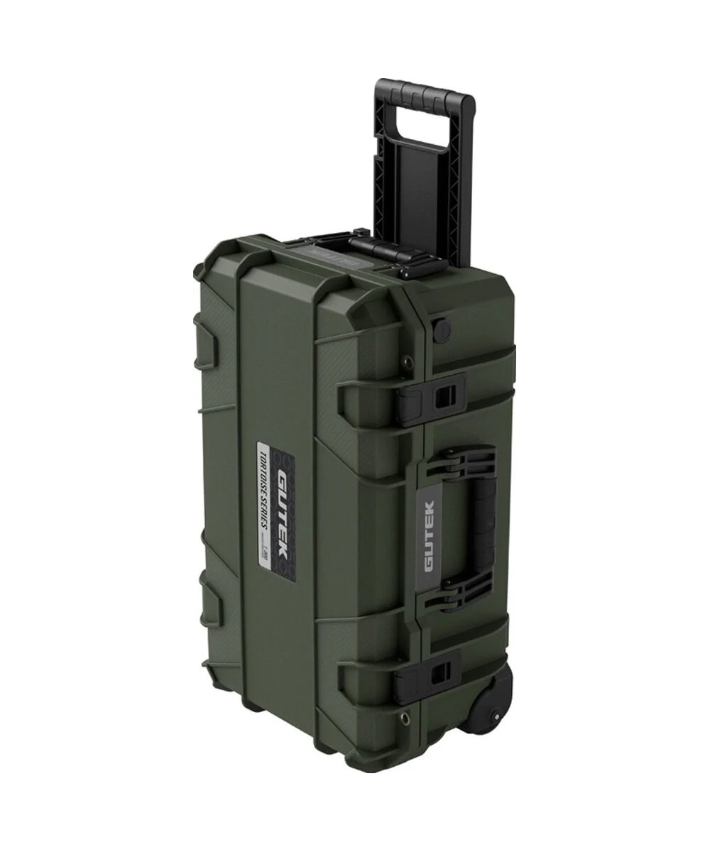 Tortoise T-300 Valigia Rigida con spugna e ruote - Verde Oliva