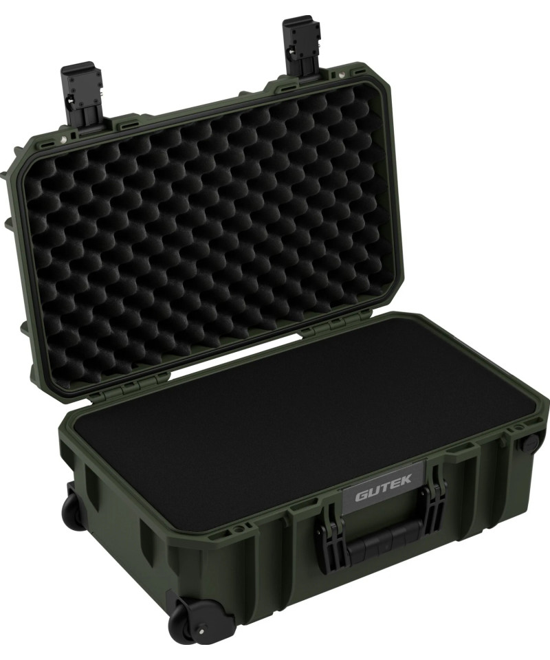 Tortoise T-300 Valigia Rigida con spugna e ruote - Verde Oliva