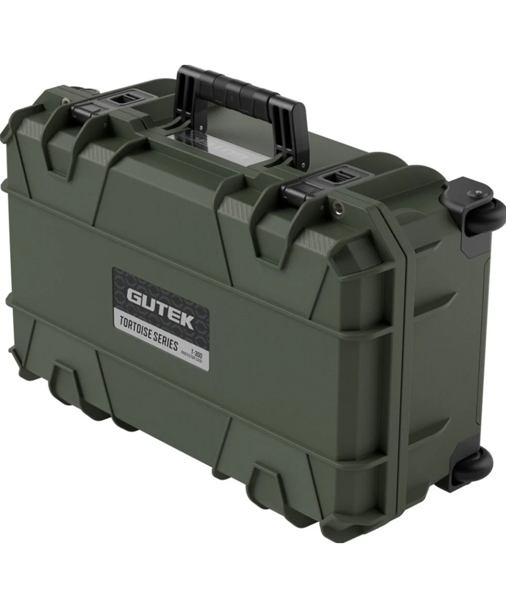 Tortoise T-300 Valigia Rigida con spugna e ruote - Verde Oliva