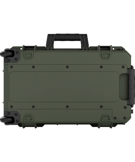 Tortoise T-300 Valigia Rigida con spugna e ruote - Verde Oliva