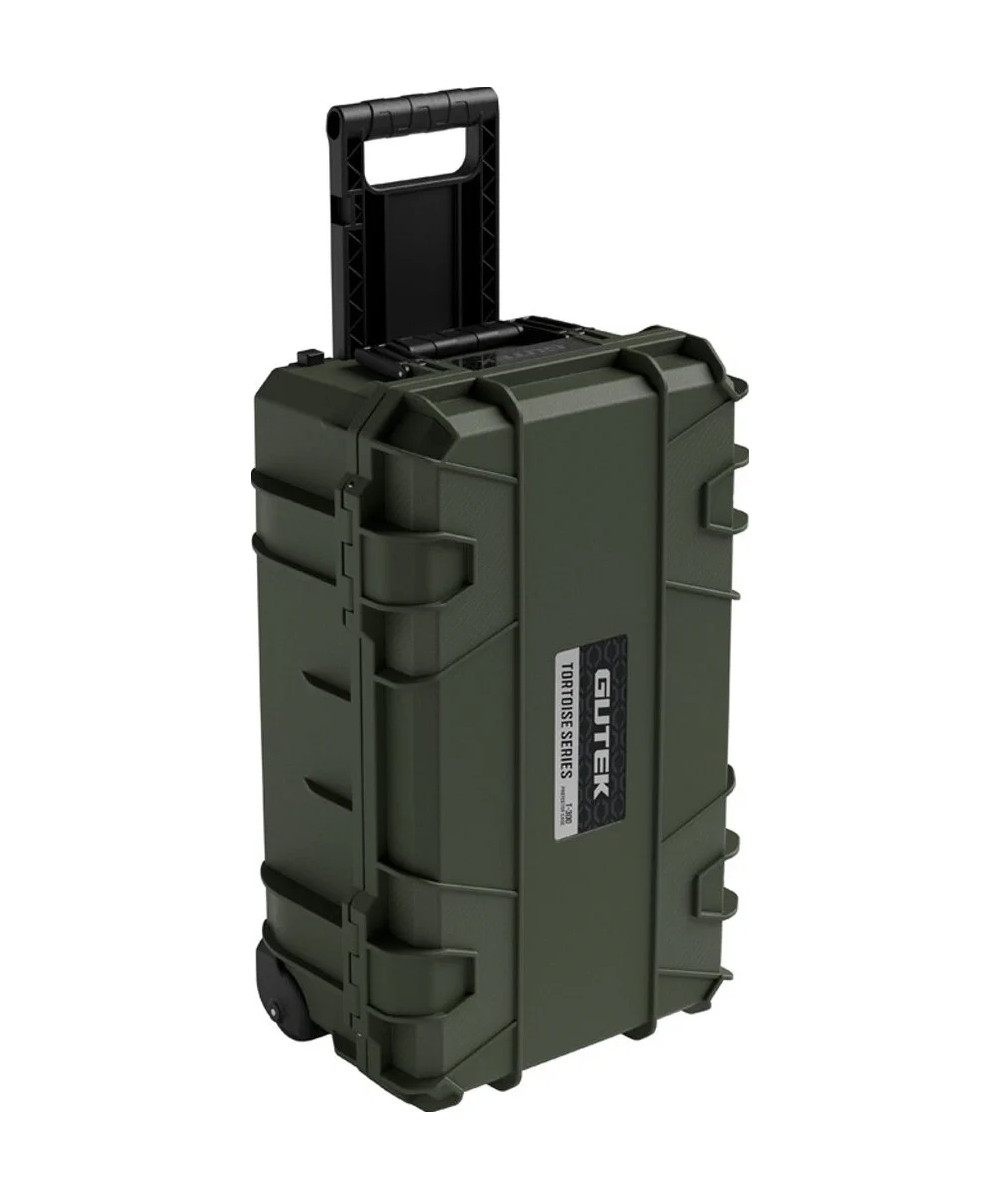Tortoise T-300 Valigia Rigida con spugna e ruote - Verde Oliva