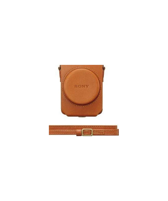 LCS-RXG Custodia Morbida in Pelle per Fotocamere serie RX100 Marrone