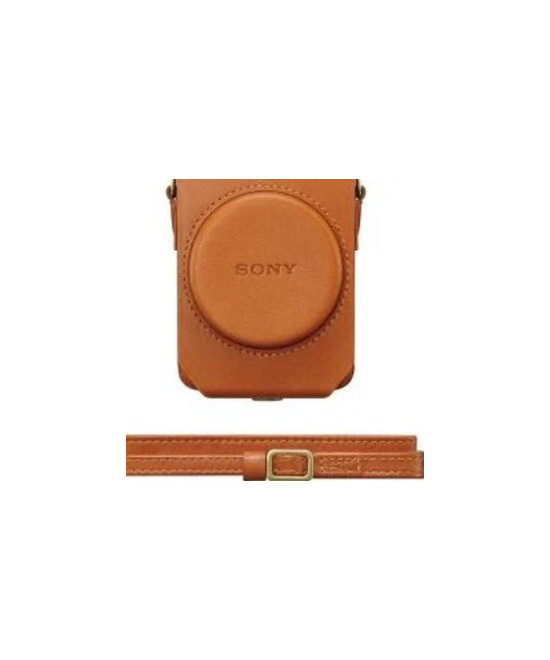 LCS-RXG Custodia Morbida in Pelle per Fotocamere serie RX100 Marrone