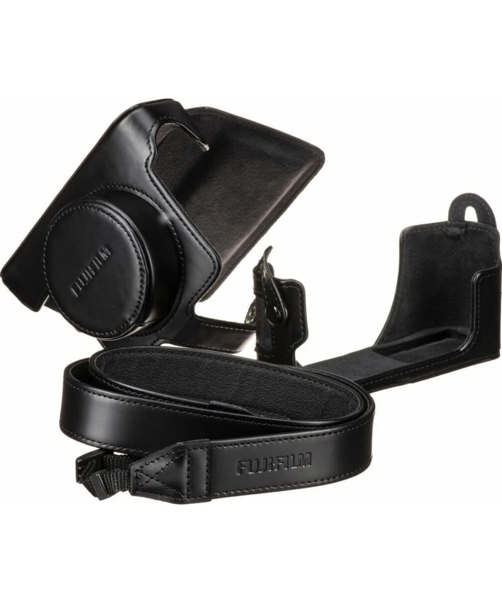 LC-X100V Custodia in pelle Nera per Fuji X100 V / X100VI
