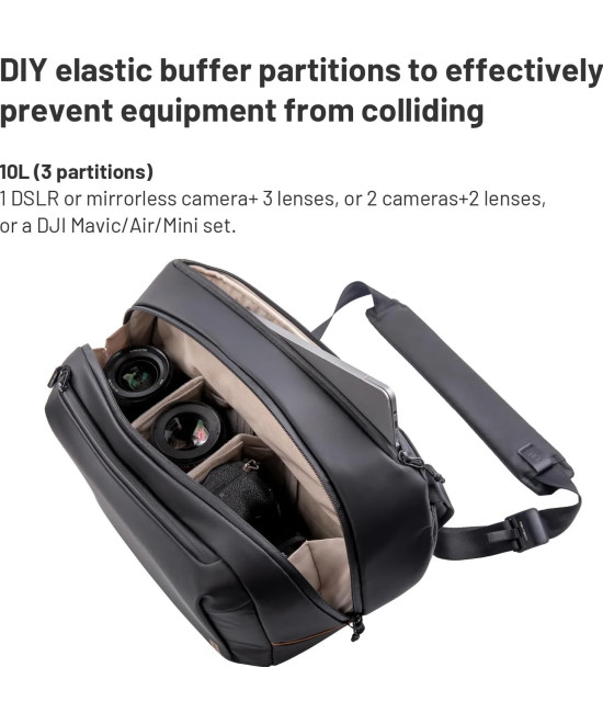 OneGo Solo Sling Bag V2 10Lt - Obsidian