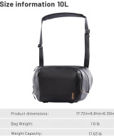 OneGo Solo Sling Bag V2 10Lt - Obsidian