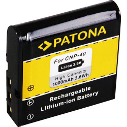 PATONA BATTERY CASIO NP-40 EXILIM ZOOM EX-Z100 EX-Z1000 EX-Z200