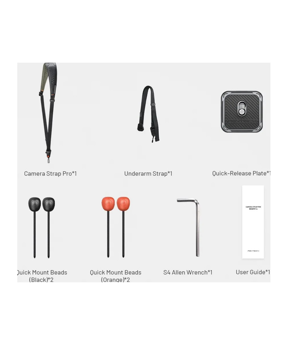 Camera Strap Pro Midnight Black - Tracolla con Sistema a scorrimento rapido