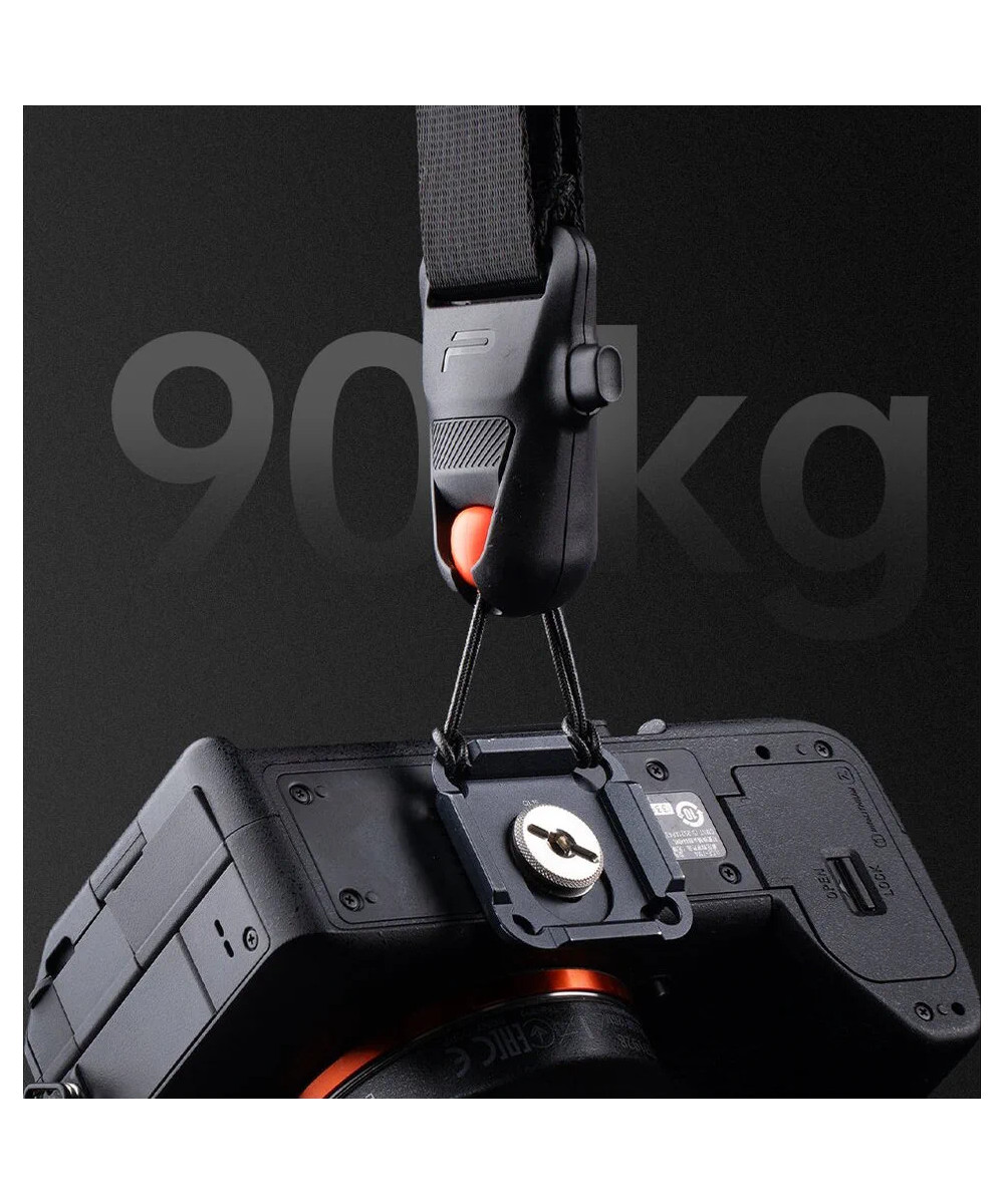 Camera Strap Pro Midnight Black - Tracolla con Sistema a scorrimento rapido