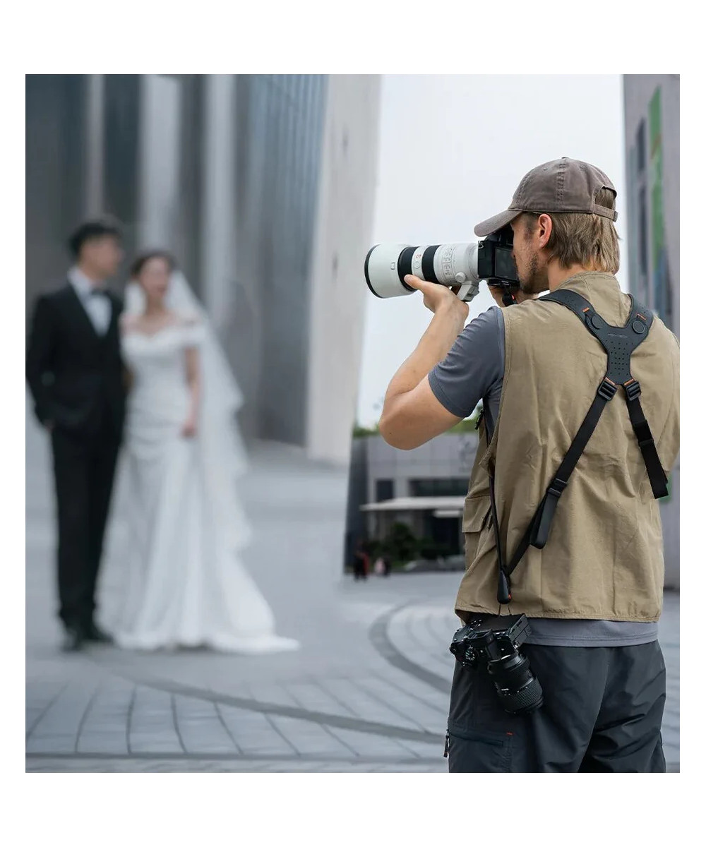 Camera Strap Master Midnight Black - Tracolla doppia con Sistema a scorrimento rapido