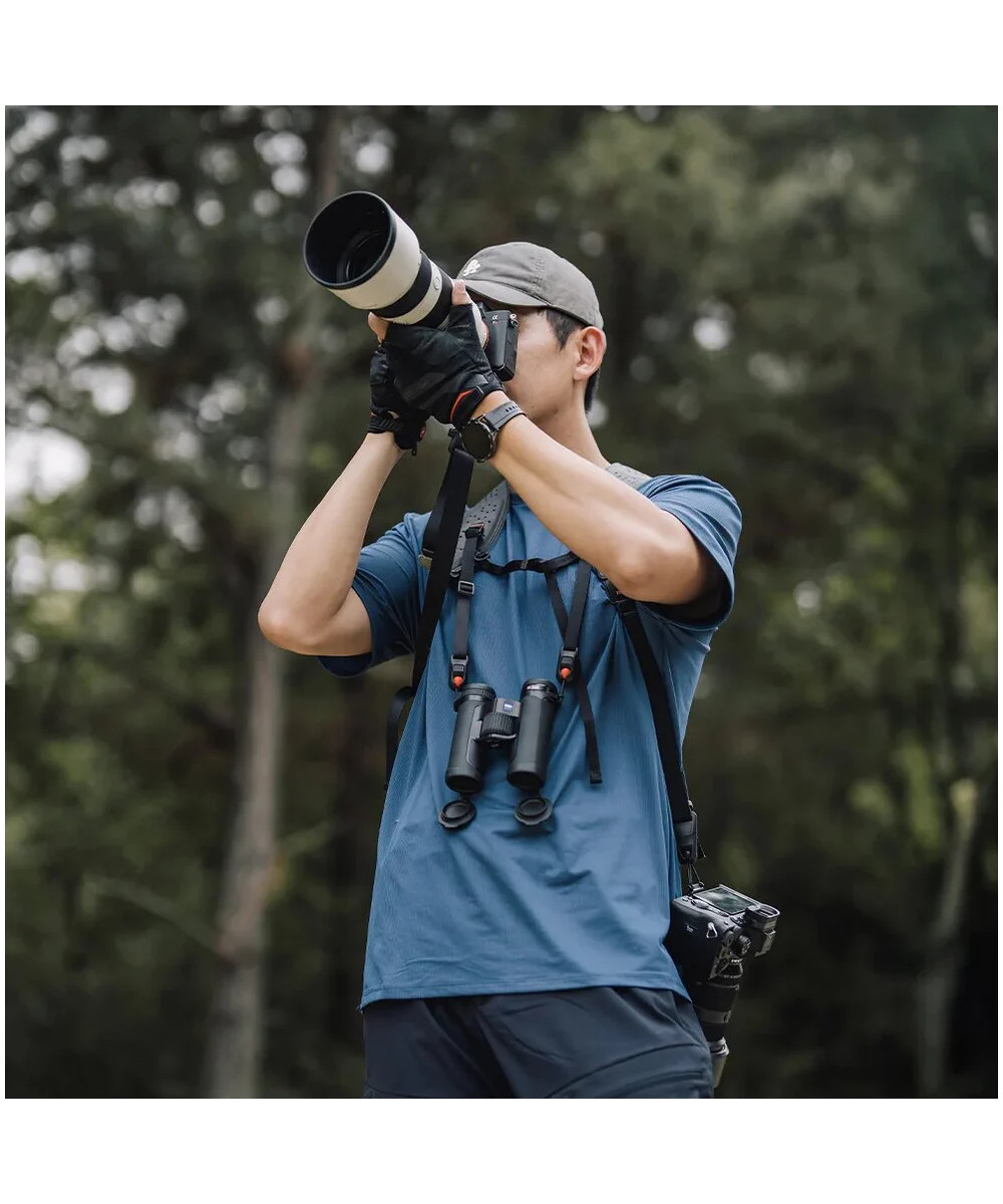 Camera Strap Master Midnight Black - Tracolla doppia con Sistema a scorrimento rapido