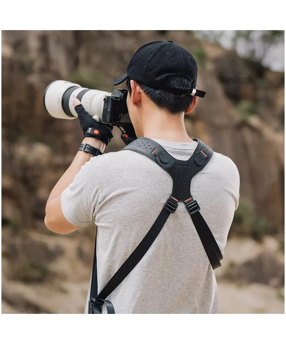 Camera Strap Master Midnight Black - Tracolla doppia con Sistema a scorrimento rapido