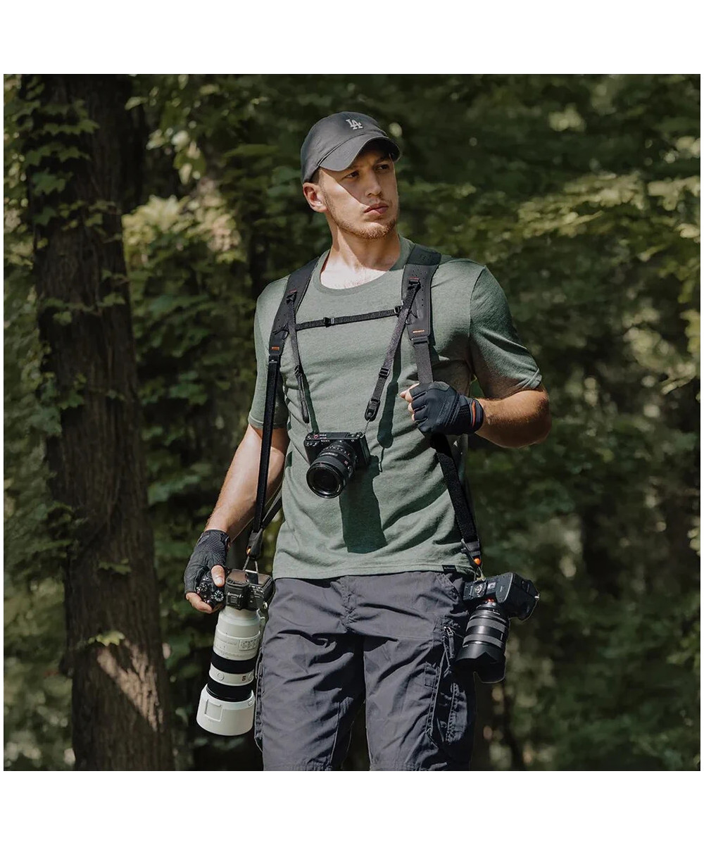 Camera Strap Master Wilderness Green - Tracolla doppia con Sistema a scorrimento rapido