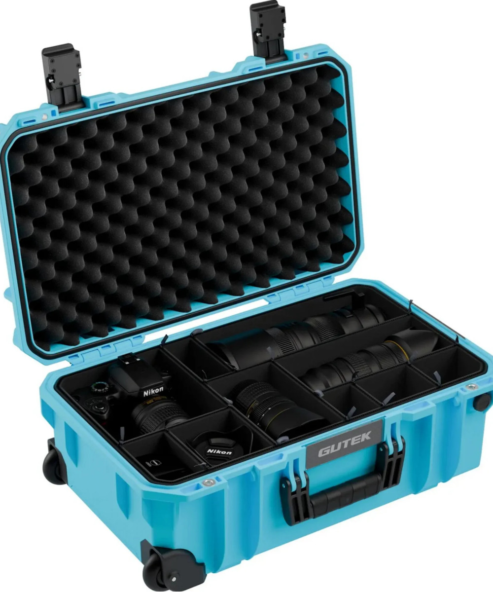 TORTOISE T-300 20 INCH CARRY-ON PROTECTOR CASE (AZURE BLUE)