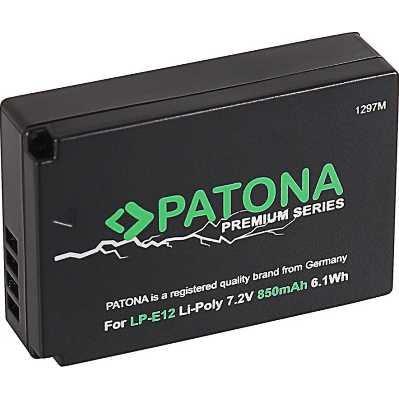 PATONA PREMIUM BATTERY CANON EOS M50 EOS-M50 LP-E12