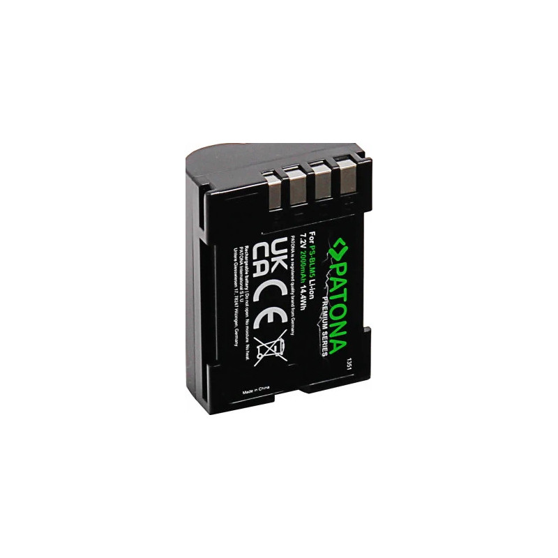 PATONA PREMIUM BATTERY F. OLYMPUS BLM1 BLM5 E1 E3 E5 E300 E330 E500 E510 E520 C-8080 C-7070 C-5060