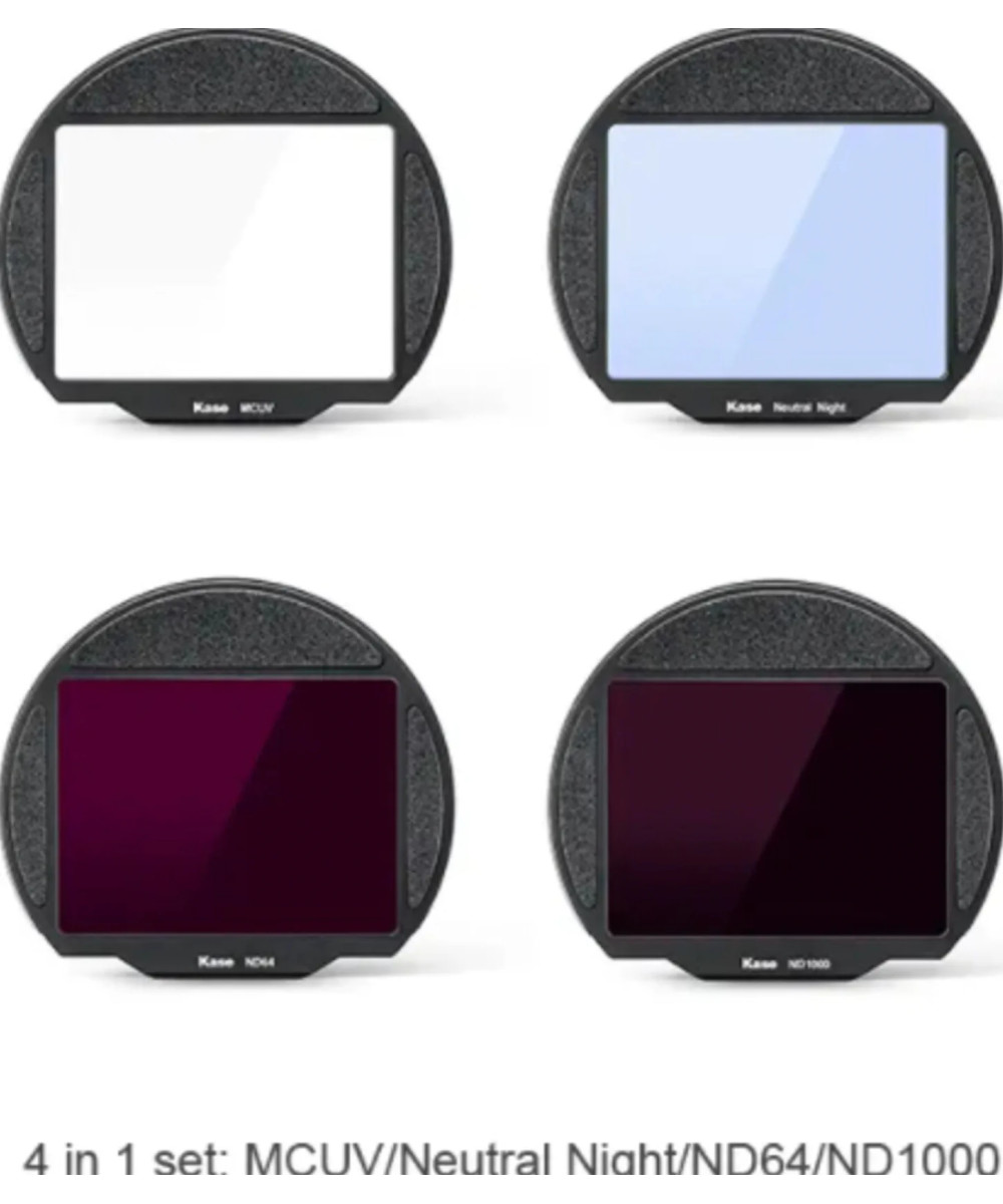 Set Filtri Clip 4-in-1 MCUV/Neutral N/ND64/ND1000 per Fuji GFX50 – GFX100
