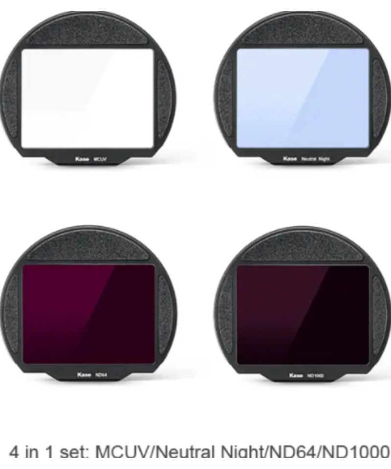 Set Filtri Clip 4-in-1 MCUV/Neutral N/ND64/ND1000 per Fuji GFX50 – GFX100