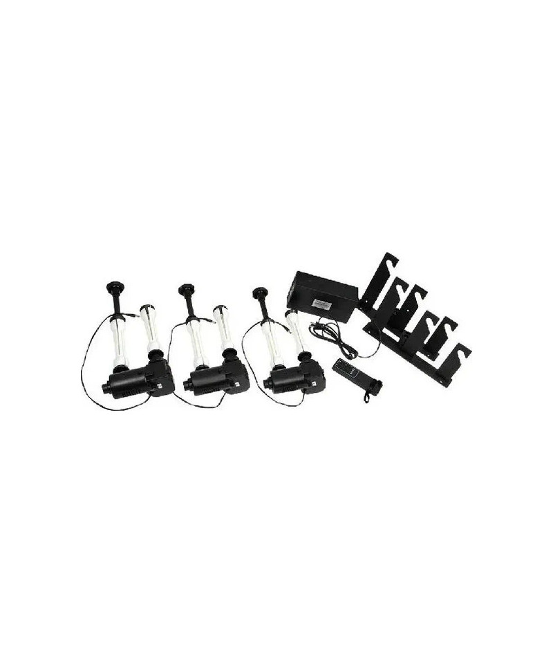 BE-3R SET PORTA FONDALE ELETTRICO CON CONTROLLO RADIO PER 3 ROTOLI