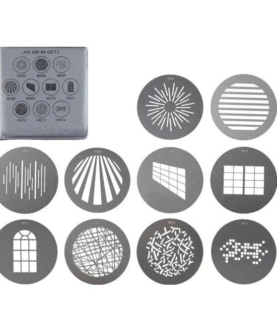 Set di gobo per PJ-BM 25-45 SET1 10pz - Size M