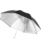 Ombrello Argento / Nero 102cm