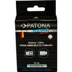 PATONA PLATINUM BATTERY WITH USB-C INPUT FOR PANASONIC DMW-BLC12 FZ2000 FZ300 GX8 G81 GH2