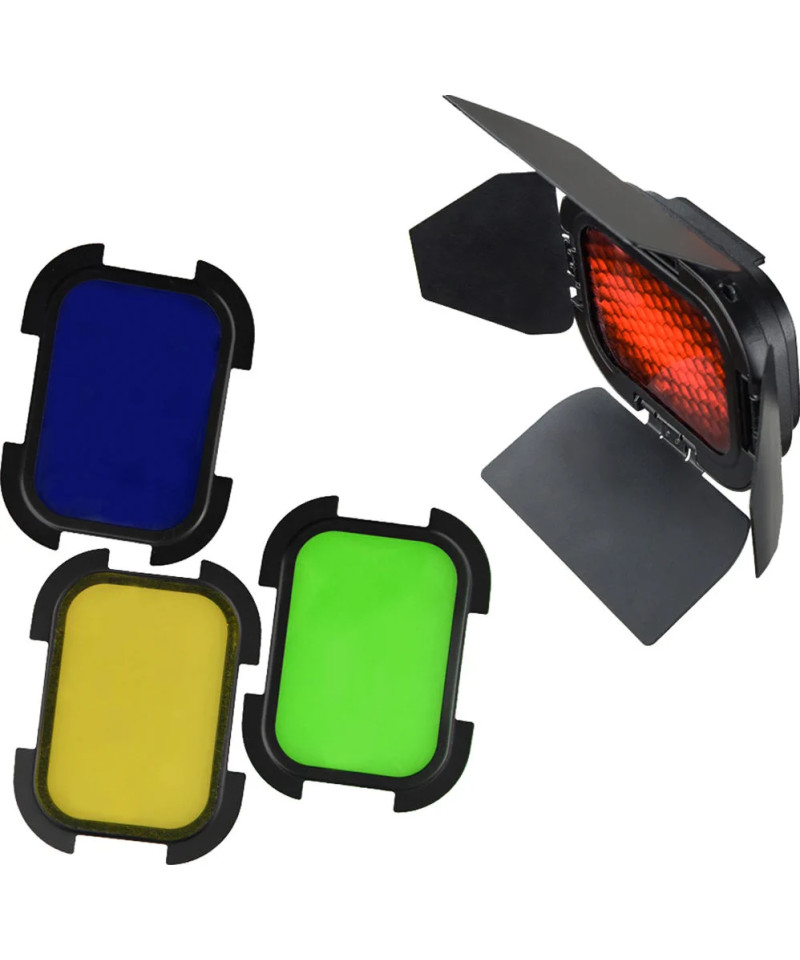 Set Alette e Filtri per Testa Speedlite AD-200