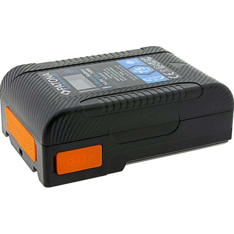 PATONA PLATINUM BATTERY V-MOUNT BP-75W PD65 74WH USB-C USB-A D-TAP DC-OUT HARDCASE