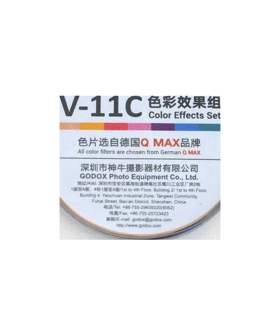 Kit Gelatine Colorate V1 V-11C per Godox V1