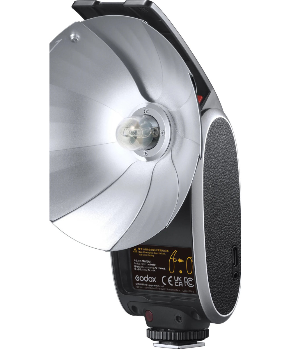 Retro Camera Flash Lux Senior Nero
