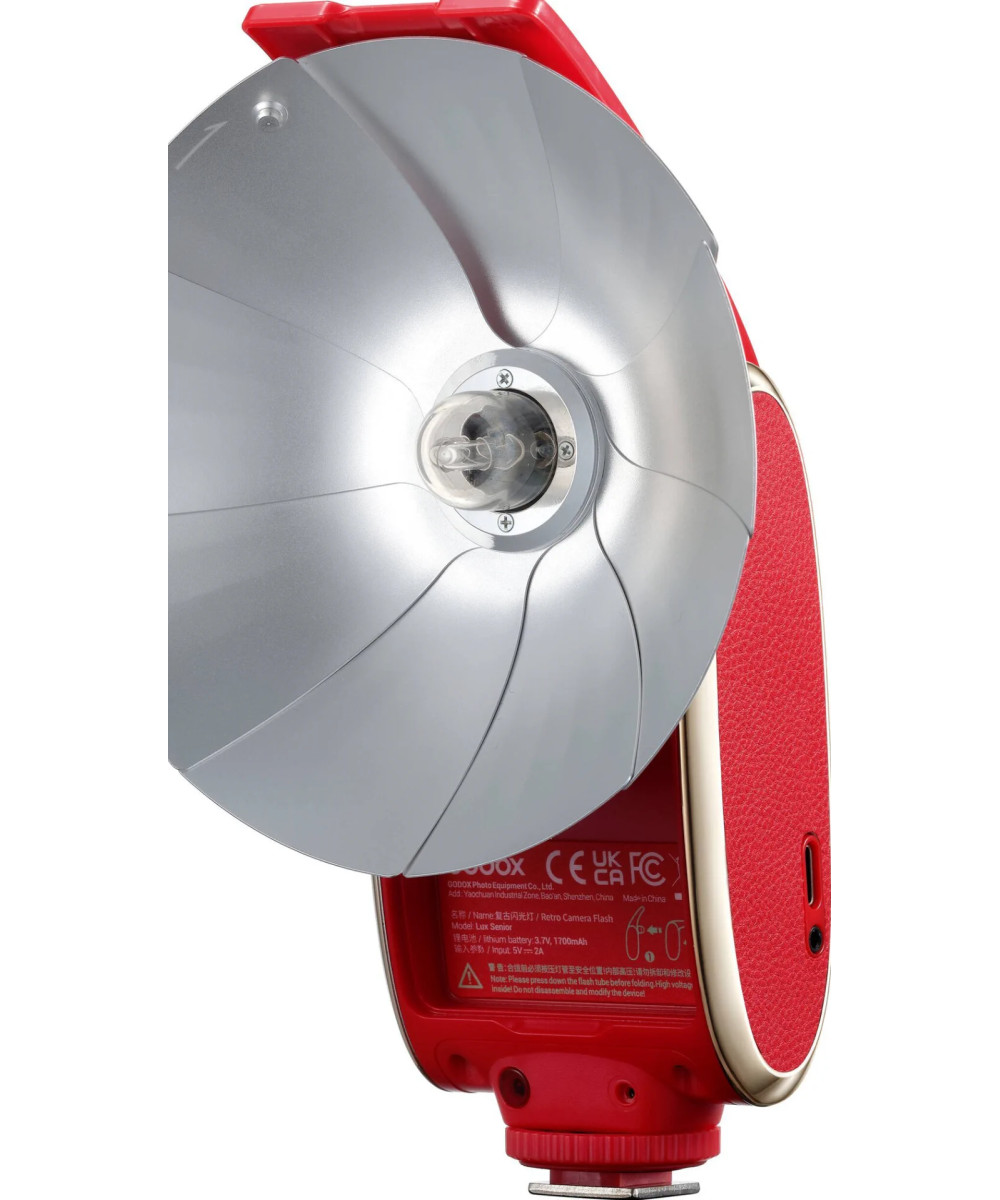 Retro Camera Flash Lux Senior Rosso