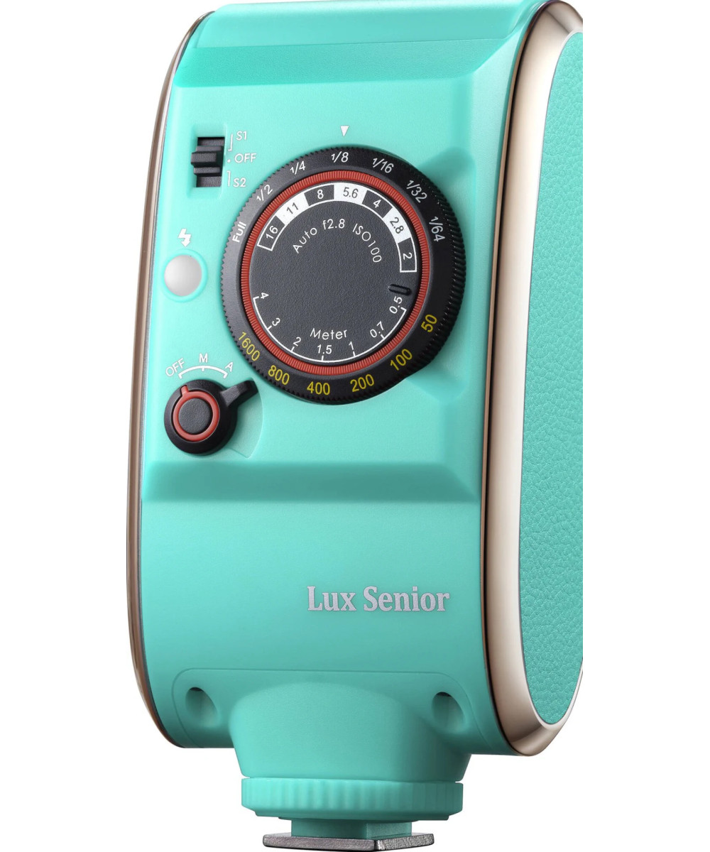 Retro Camera Flash Lux Senior Menta