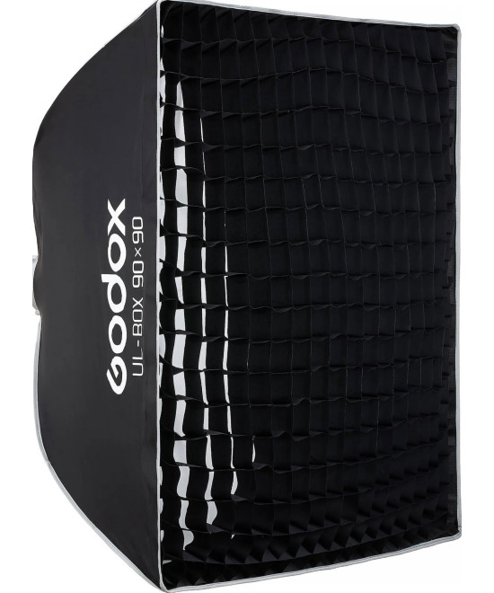 Softbox UL a chiusura rapida 90x90cm con griglia