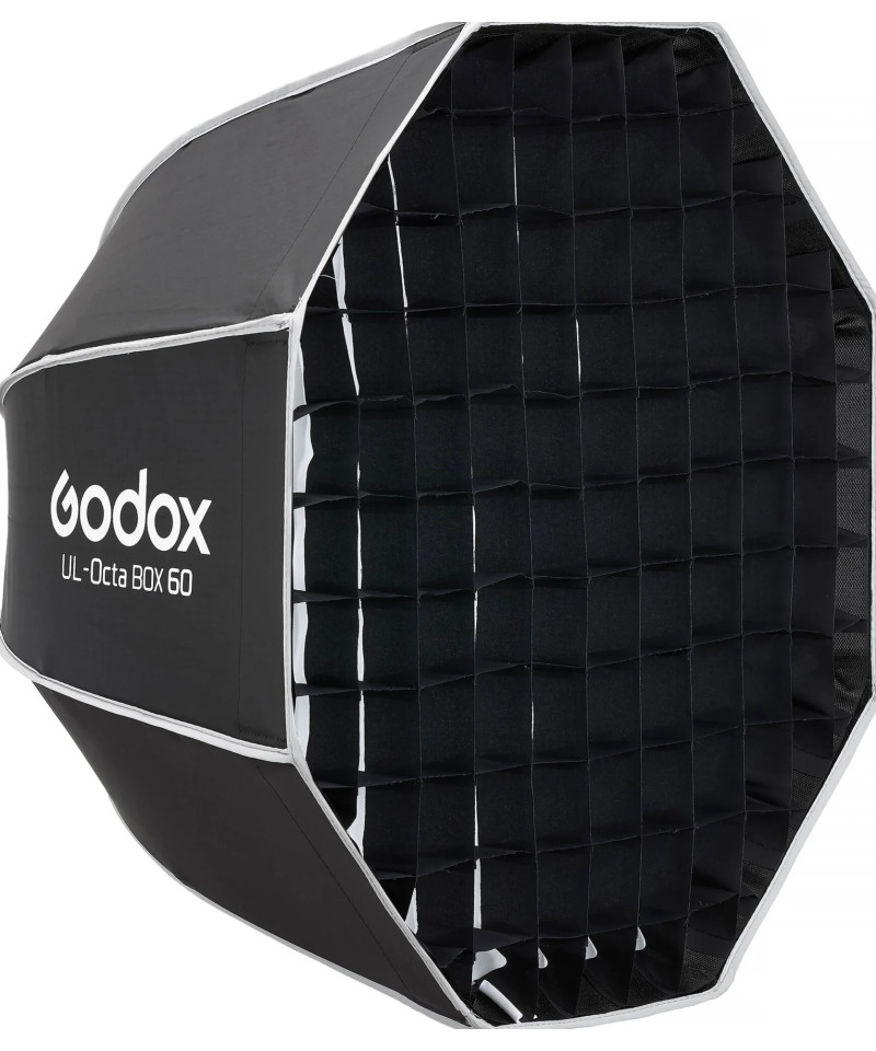 Softbox UL ottagonale a chiusura rapida 60cm con griglia