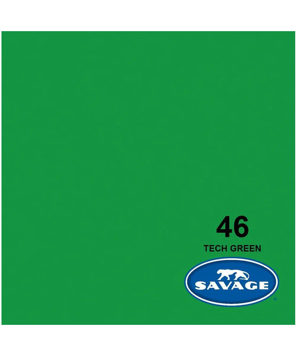 Fondale in cartoncino Tech Green 1,34 x 11 metri