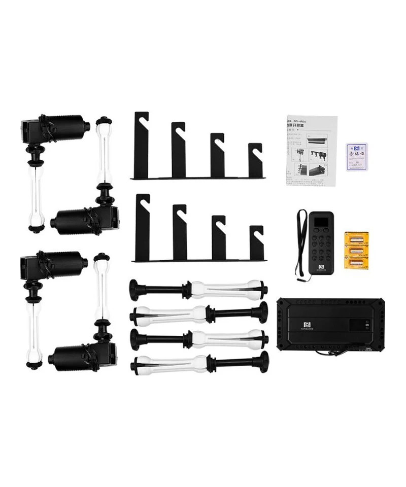 Set Porta Fondali Elettrico con Controllo Radio per 4 Rotoli