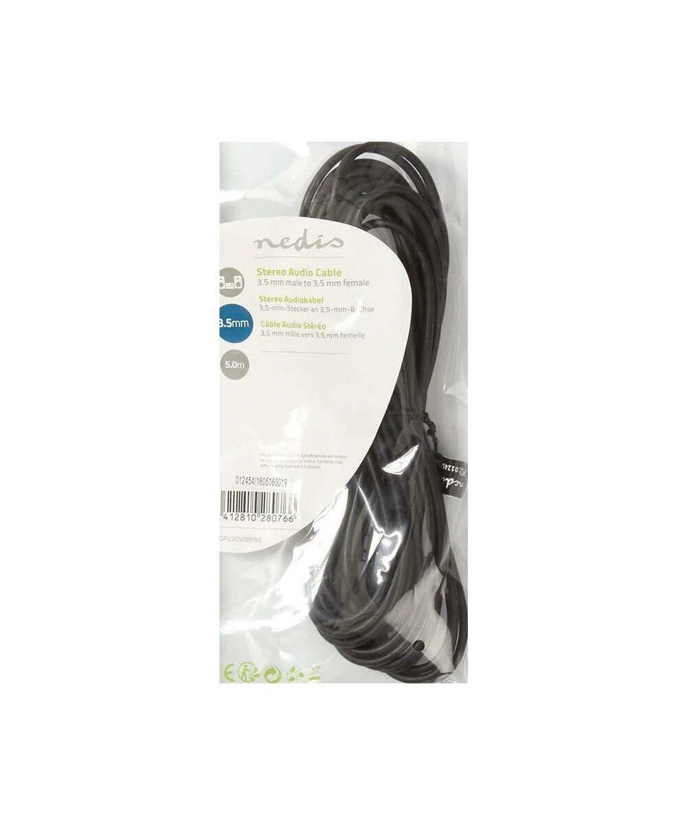 Nedis CAGP22050BK50 cavo audio 5 m 3.5mm Nero