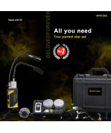 Fog Master Pro - Set macchina per il fumo portatile con accessori e custodia