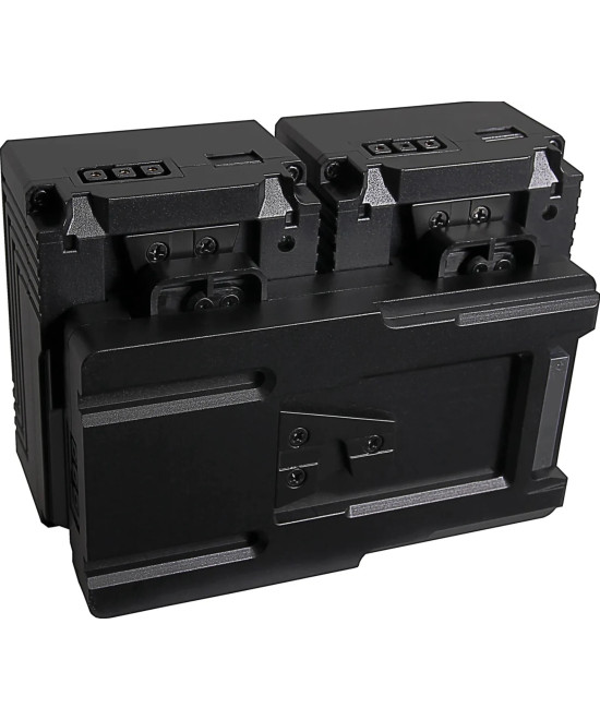 HOT SWAP V-MOUNT ADAPTER FOR 2X V-MOUNT PATONA NANO BATTERIES INCL. CHARGING FUNCTION D-TAP