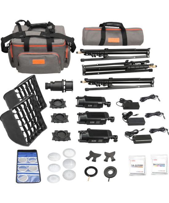 Kit Led SA-D con 3 S30 + accessori